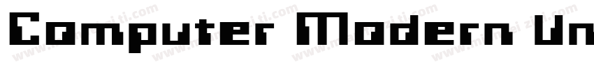 Computer Modern Unicode字体转换